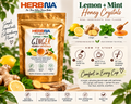 Lemon Mint Ginger Honey Instant Tea Crystals