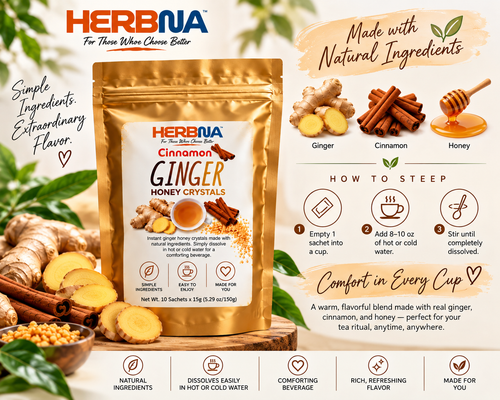 Cinnamon Ginger Honey Instant Tea Crystals